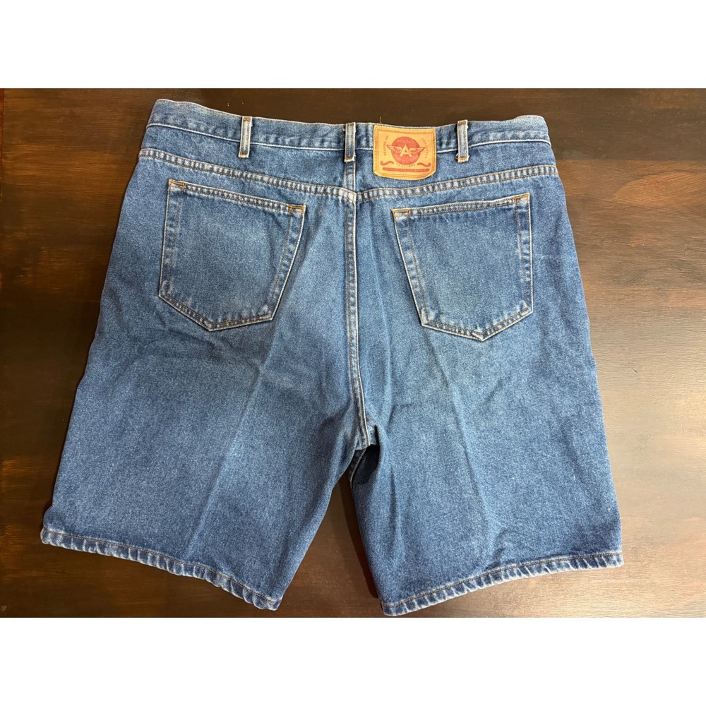 Vintage Flying A Jeanswear by Flyers Mens Relaxed Fit Denim Shorts Blue Size 38
